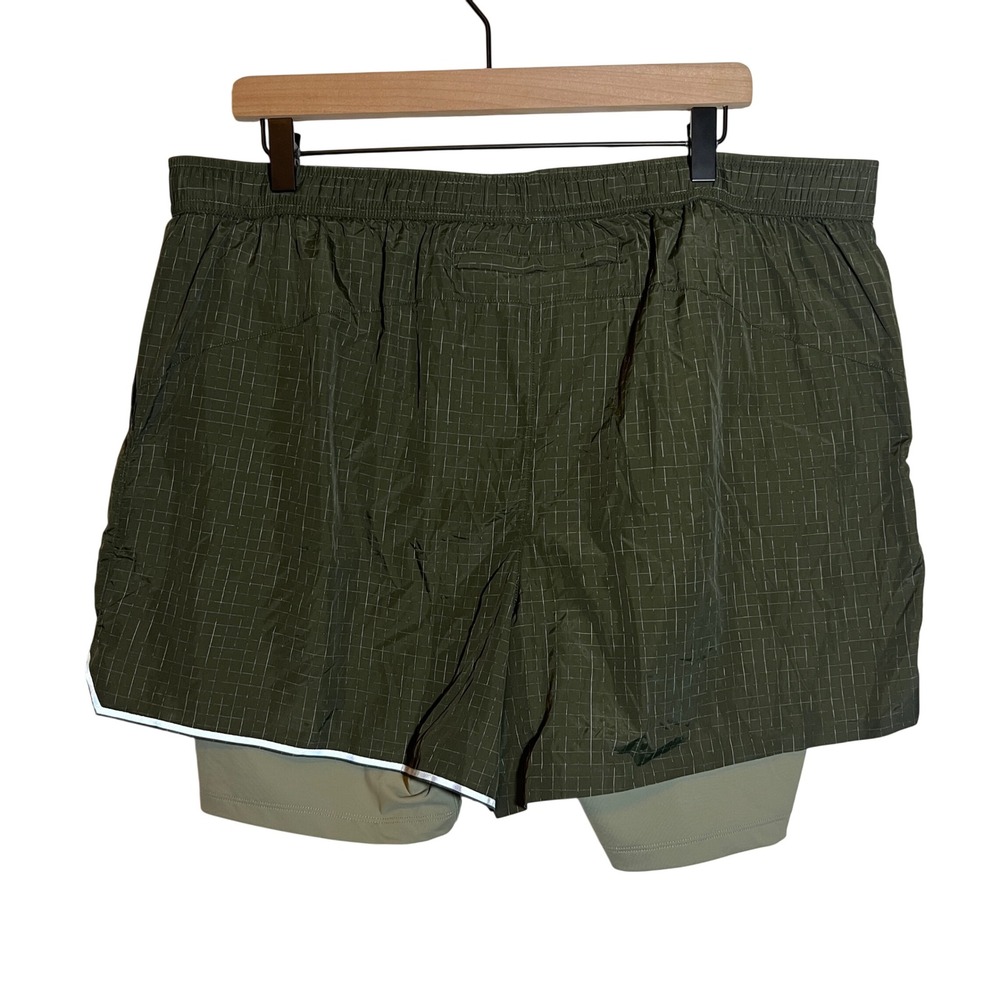 VRST Mens Elevated Hybrid Run Short Forest Night Green XL MAX100406 NWT - Picture 5 of 13